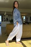Sabo Boucle Flower Blouse Denim